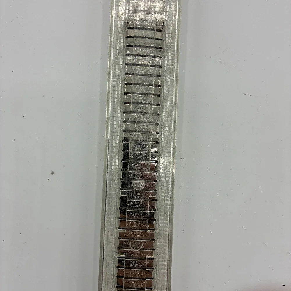 Vintage 1969 Speidel Datefinder Valencia Calendar Watch Band NOS Stainless